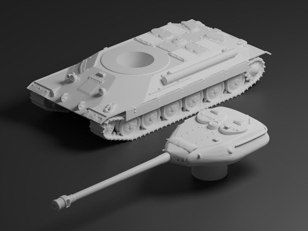 IS-6 Unpainted Miniature – Dark Grey Resin Soviet Experimental Heavy Tank – 1/48 • 1/56 • 1/64 • 1/72 • 1/76 • 1/87 • 1/100 • 1/144