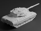 Leopard 1 Unpainted Miniature – Dark Grey Resin German Main Battle Tank – 1/48 • 1/56 • 1/64 • 1/72 • 1/76 • 1/87 • 1/100 • 1/144