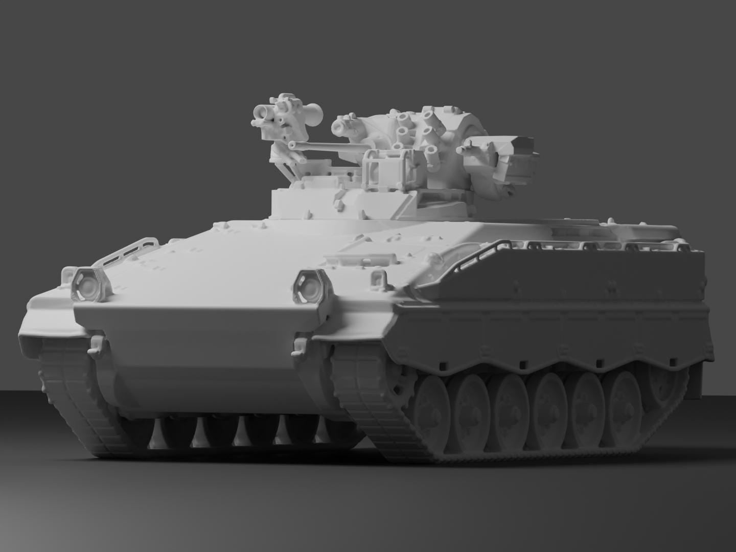 Marder IFV Unpainted Miniature – Dark Grey Resin German Infantry Fighting Vehicle – 1/48 • 1/56 • 1/64 • 1/72 • 1/76 • 1/87 • 1/100 • 1/144