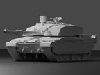 Challenger 2 Unpainted Miniature – Dark Grey Resin British Main Battle Tank – 1/48 • 1/56 • 1/64 • 1/72 • 1/76 • 1/87 • 1/100 • 1/144