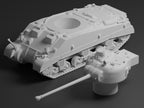 Sherman Firefly Unpainted Miniature – Dark Grey Resin British Medium Tank – 1/48 • 1/56 • 1/64 • 1/72 • 1/76 • 1/87 • 1/100 • 1/144