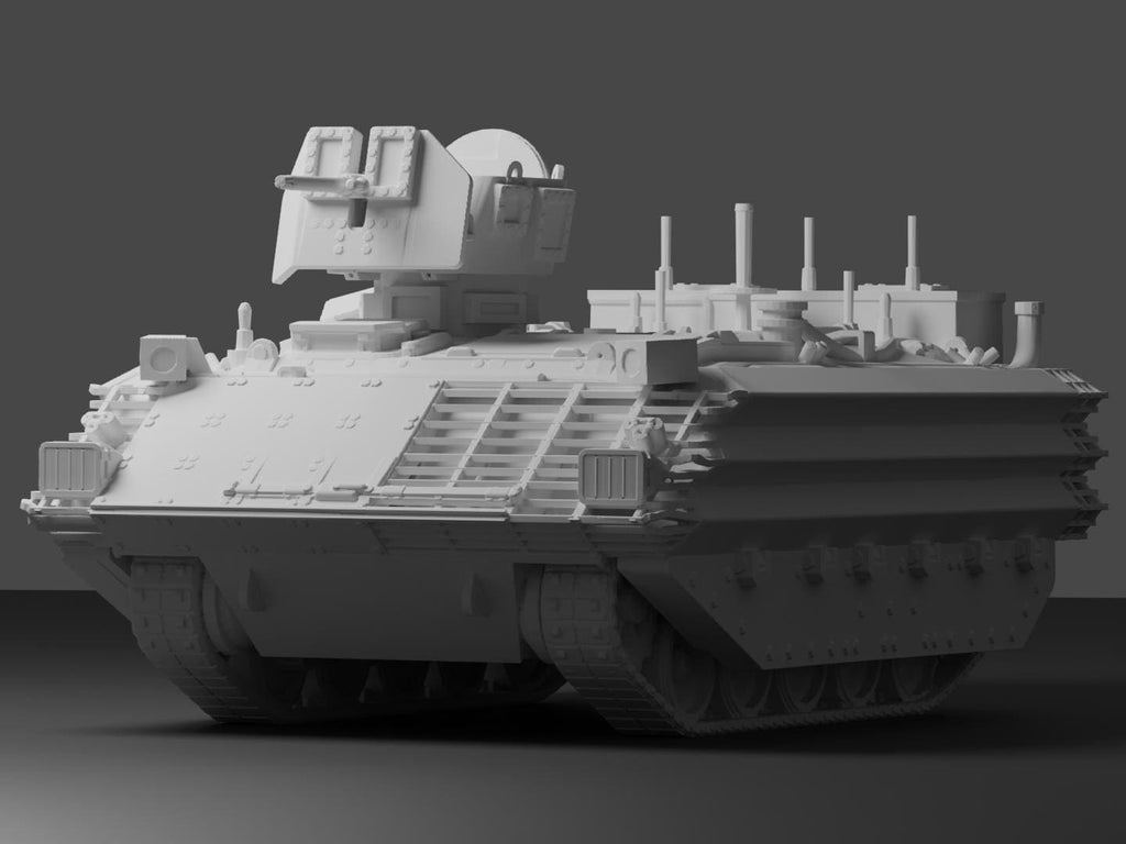 FV432 Bulldog Unpainted Miniature – Dark Grey Resin Armored Personnel Carrier – 1/48 • 1/56 • 1/64 • 1/72 • 1/76 • 1/87 • 1/100 • 1/144