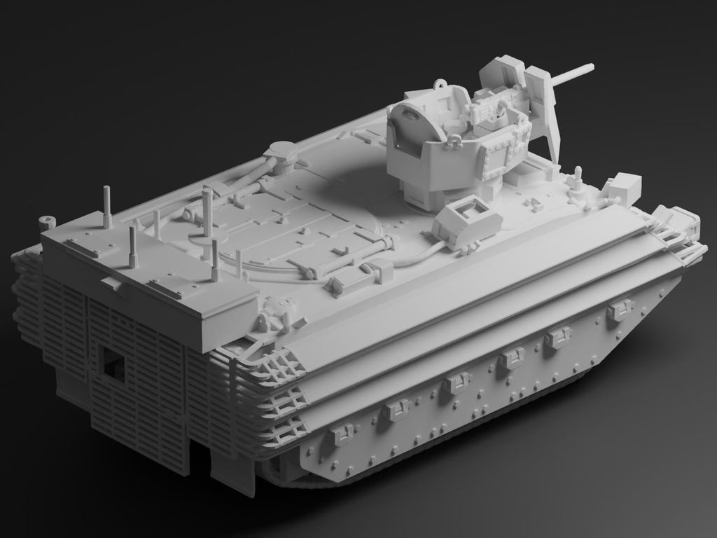 FV432 Bulldog Unpainted Miniature – Dark Grey Resin Armored Personnel Carrier – 1/48 • 1/56 • 1/64 • 1/72 • 1/76 • 1/87 • 1/100 • 1/144