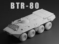 BTR-80 Unpainted Miniature – Dark Grey Resin 8x8 Armored Personnel Carrier – 1/48 • 1/56 • 1/64 • 1/72 • 1/76 • 1/87 • 1/100 • 1/144