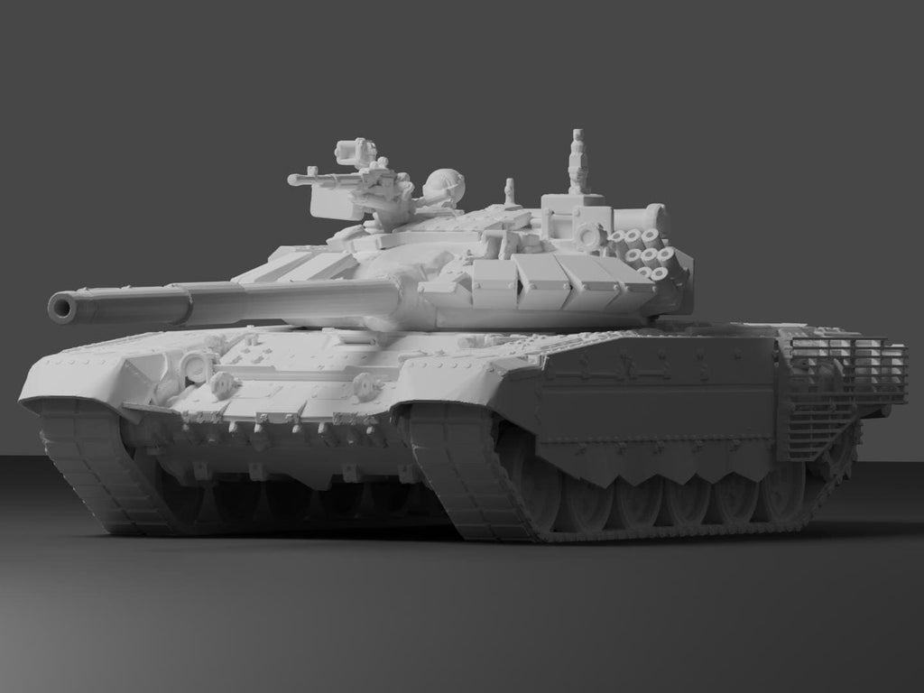 T-72B3 Unpainted Miniature – Dark Grey Resin Russian Main Battle Tank – 1/48 • 1/56 • 1/64 • 1/72 • 1/76 • 1/87 • 1/100 • 1/144