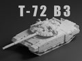 T-72B3 Unpainted Miniature – Dark Grey Resin Russian Main Battle Tank – 1/48 • 1/56 • 1/64 • 1/72 • 1/76 • 1/87 • 1/100 • 1/144