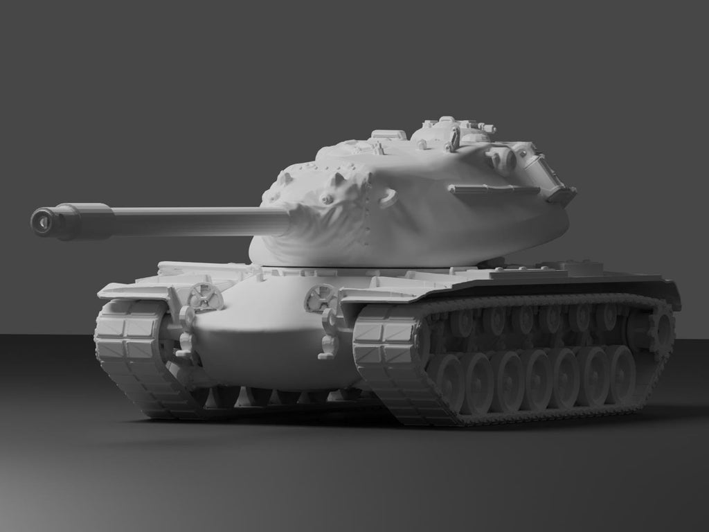 M103 Heavy Tank Unpainted Miniature – Dark Grey Resin U.S. Heavy Tank – 1/48 • 1/56 • 1/64 • 1/72 • 1/76 • 1/87 • 1/100 • 1/144