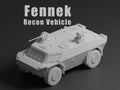 Fennek Recon Vehicle Unpainted Miniature – Dark Grey Resin Armoured Recon Vehicle – 1/48 • 1/56 • 1/64 • 1/72 • 1/76 • 1/87 • 1/100 • 1/144