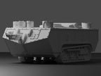 Saint-Chamond Unpainted Miniature – Dark Grey Resin French Heavy Assault Tank – 1/48 • 1/56 • 1/64 • 1/72 • 1/76 • 1/87 • 1/100 • 1/144