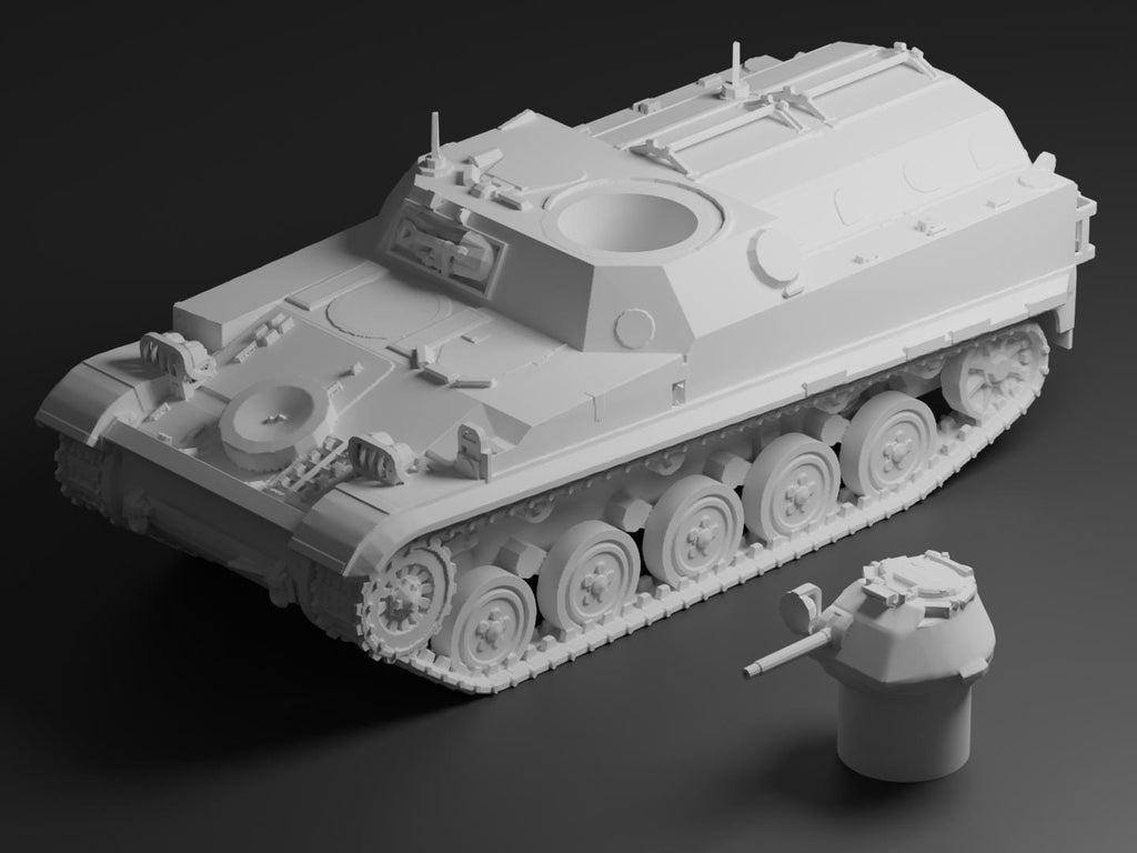 AMX-VCI Unpainted Miniature – Dark Grey Resin APC Model – 1/48 • 1/56 • 1/64 • 1/72 • 1/76 • 1/87 • 1/100 • 1/144