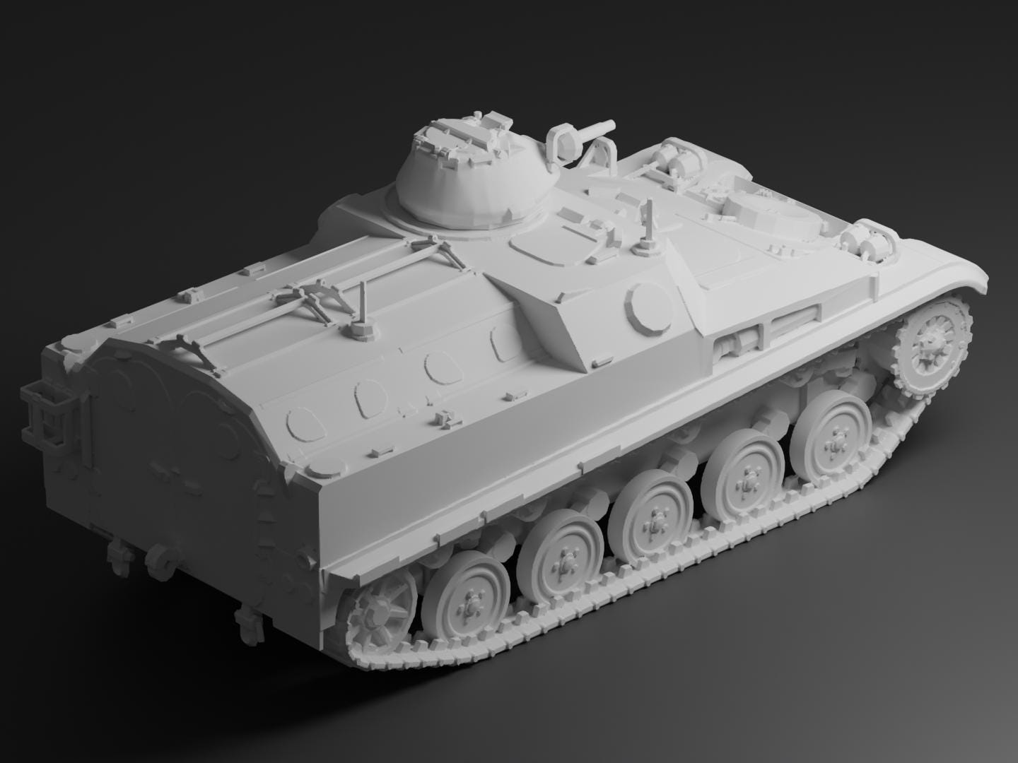 AMX-VCI Unpainted Miniature – Dark Grey Resin APC Model – 1/48 • 1/56 • 1/64 • 1/72 • 1/76 • 1/87 • 1/100 • 1/144