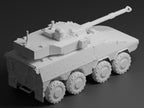 Boxer MGS Unpainted Miniature – Dark Grey Resin 8x8 Fire Support Vehicle – 1/48 • 1/56 • 1/64 • 1/72 • 1/76 • 1/87 • 1/100 • 1/144