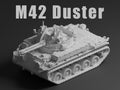 M42 Duster Unpainted Miniature – Dark Grey Resin Self-Propelled Anti-Aircraft Gun – 1/48 • 1/56 • 1/64 • 1/72 • 1/76 • 1/87 • 1/100 • 1/144