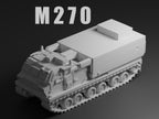 M270 MLRS Unpainted Miniature – Dark Grey Resin Multiple Launch Rocket System – 1/48 • 1/56 • 1/64 • 1/72 • 1/76 • 1/87 • 1/100 • 1/144