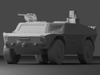Fennek Recon Vehicle Unpainted Miniature – Dark Grey Resin Armoured Recon Vehicle – 1/48 • 1/56 • 1/64 • 1/72 • 1/76 • 1/87 • 1/100 • 1/144