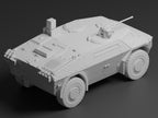 Fennek Recon Vehicle Unpainted Miniature – Dark Grey Resin Armoured Recon Vehicle – 1/48 • 1/56 • 1/64 • 1/72 • 1/76 • 1/87 • 1/100 • 1/144