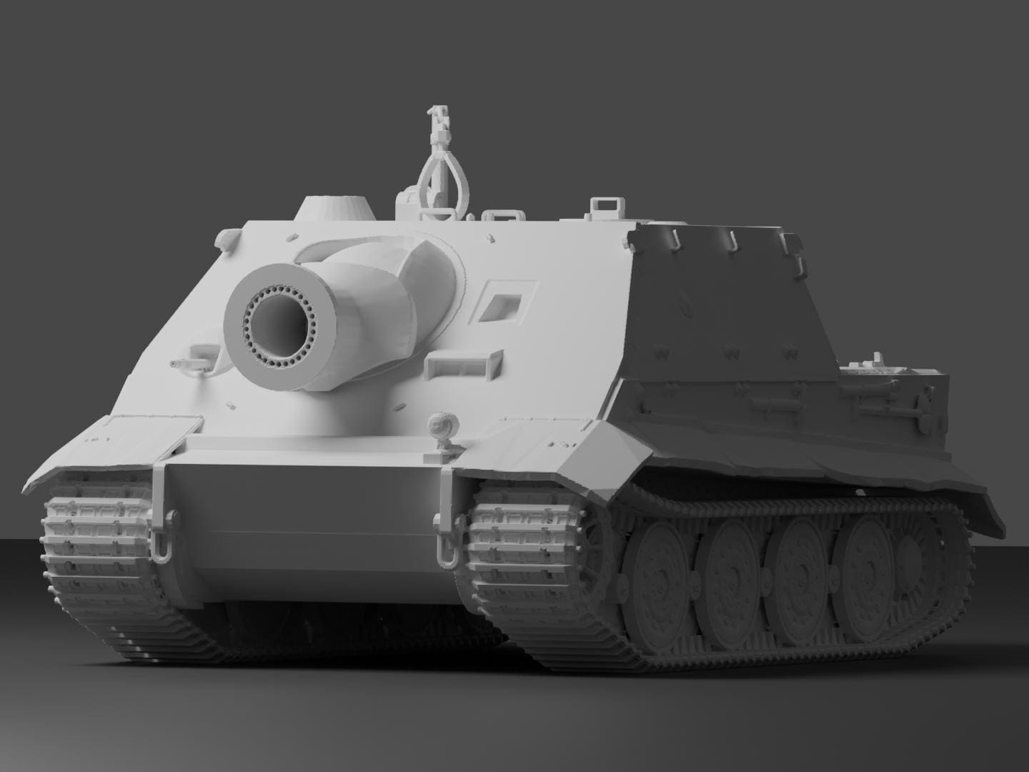 Sturmtiger Unpainted Miniature – Dark Grey Resin German Assault Gun – 1/48 • 1/56 • 1/64 • 1/72 • 1/76 • 1/87 • 1/100 • 1/144