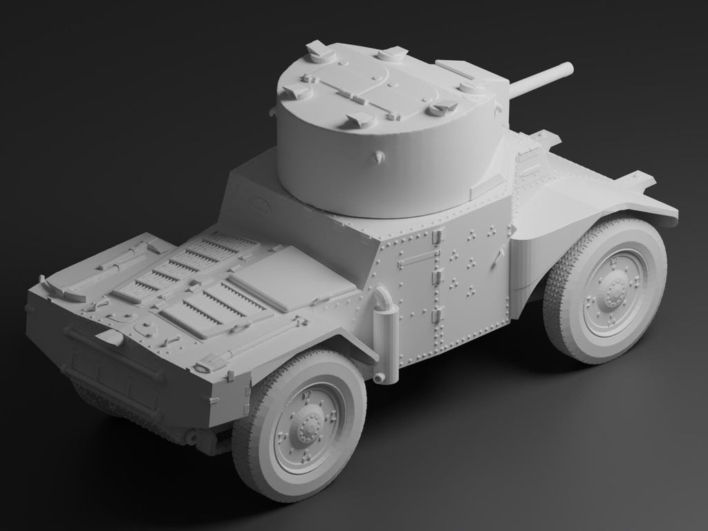 Panhard 178 Unpainted Miniature – Dark Grey Resin French Armoured Car – 1/48 • 1/56 • 1/64 • 1/72 • 1/76 • 1/87 • 1/100 • 1/144