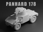 Panhard 178 Unpainted Miniature – Dark Grey Resin French Armoured Car – 1/48 • 1/56 • 1/64 • 1/72 • 1/76 • 1/87 • 1/100 • 1/144