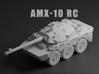 AMX-10 RC Unpainted Miniature – Dark Grey Resin French Armoured Recon Vehicle – 1/48 • 1/56 • 1/64 • 1/72 • 1/76 • 1/87 • 1/100 • 1/144