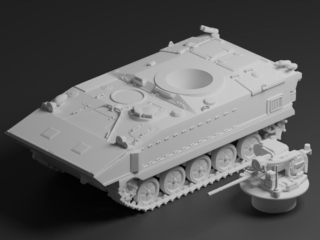 AMX-10P Unpainted Miniature – Dark Grey Resin French Infantry Fighting Vehicle – 1/48 • 1/56 • 1/64 • 1/72 • 1/76 • 1/87 • 1/100 • 1/144