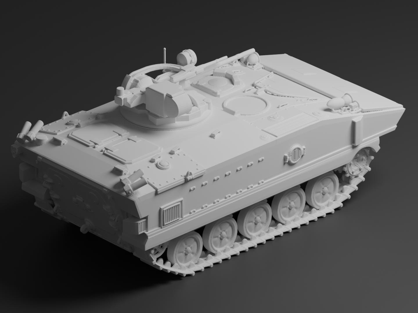 AMX-10P Unpainted Miniature – Dark Grey Resin French Infantry Fighting Vehicle – 1/48 • 1/56 • 1/64 • 1/72 • 1/76 • 1/87 • 1/100 • 1/144
