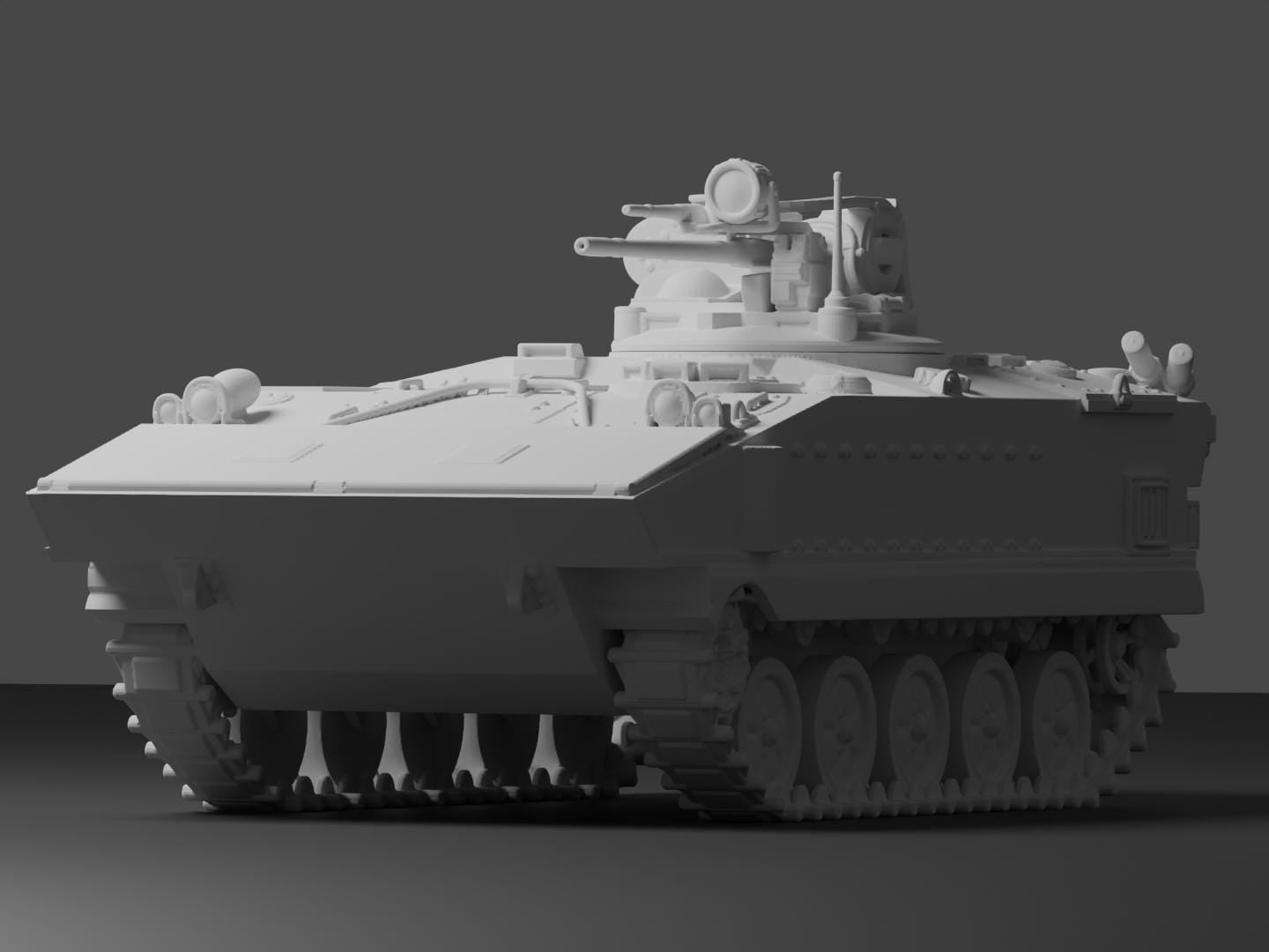 AMX-10P Unpainted Miniature – Dark Grey Resin French Infantry Fighting Vehicle – 1/48 • 1/56 • 1/64 • 1/72 • 1/76 • 1/87 • 1/100 • 1/144