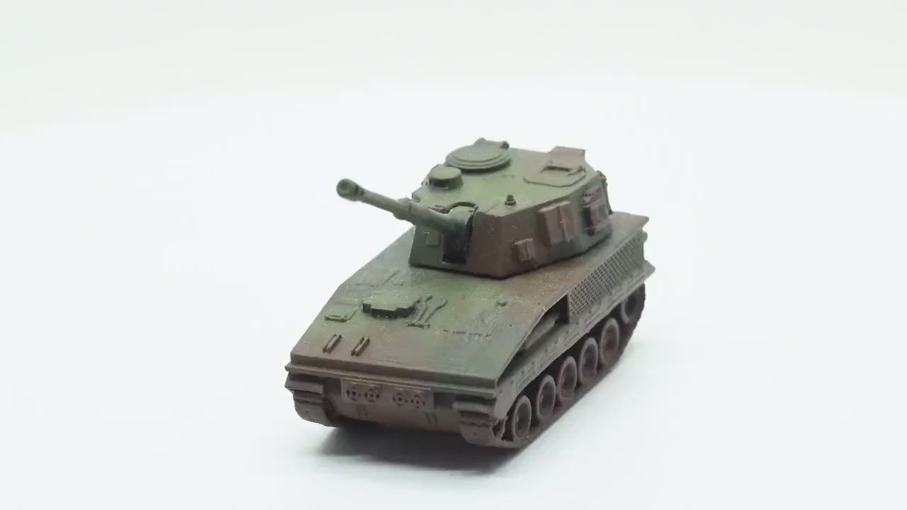 FV433 Abbot Unpainted Miniature – Black Resin Self-Propelled Gun – 1/48 • 1/56 • 1/64 • 1/72 • 1/76 • 1/87 • 1/100 • 1/144