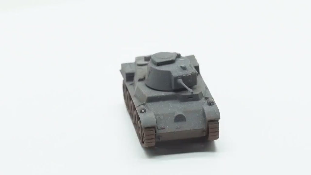 38M Toldi Unpainted Miniature – Black Resin Hungarian Light Tank – 1/48 • 1/56 • 1/64 • 1/72 • 1/76 • 1/87 • 1/100 • 1/144