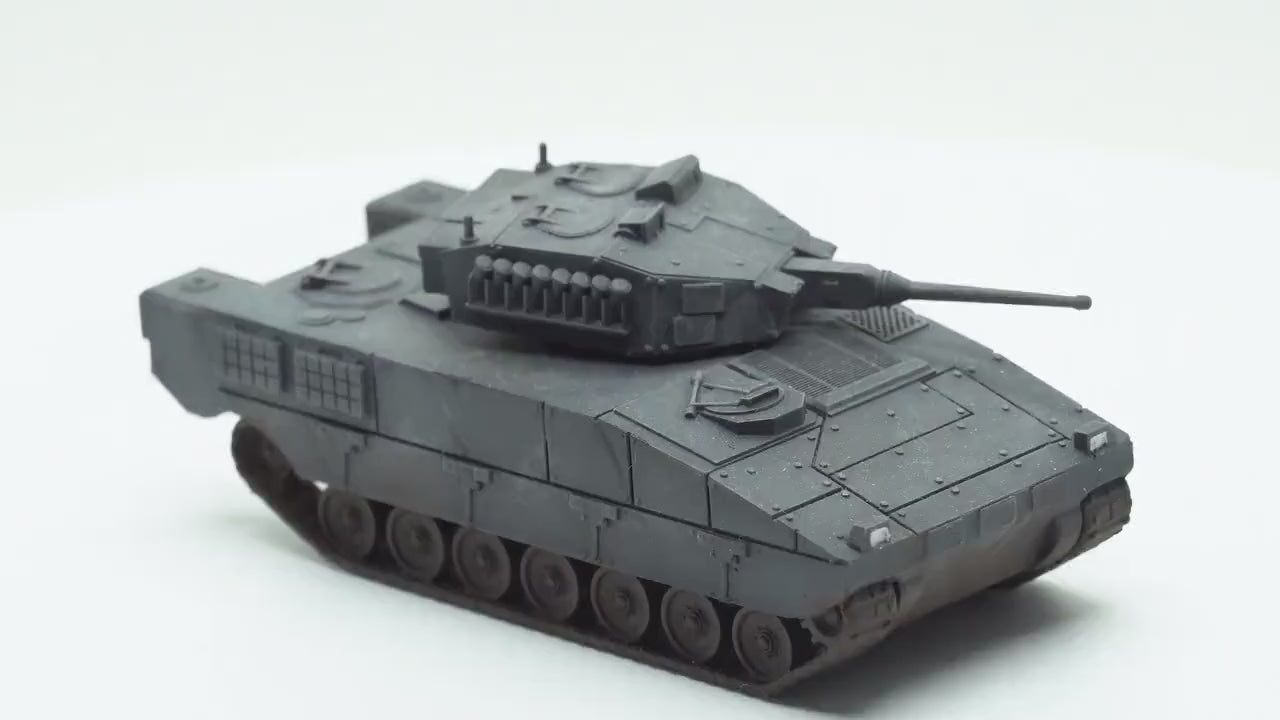 ASCOD IFV Unpainted Miniature – Black Resin Infantry Fighting Vehicle – 1/48 • 1/56 • 1/64 • 1/72 • 1/76 • 1/87 • 1/100 • 1/144