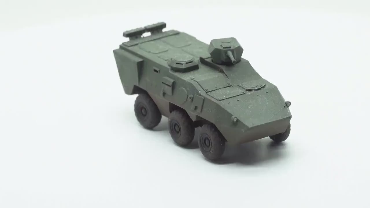 Pandur I Unpainted Miniature – Black Resin 6x6 Armored Personnel Carrier – 1/48 • 1/56 • 1/64 • 1/72 • 1/76 • 1/87 • 1/100 • 1/144